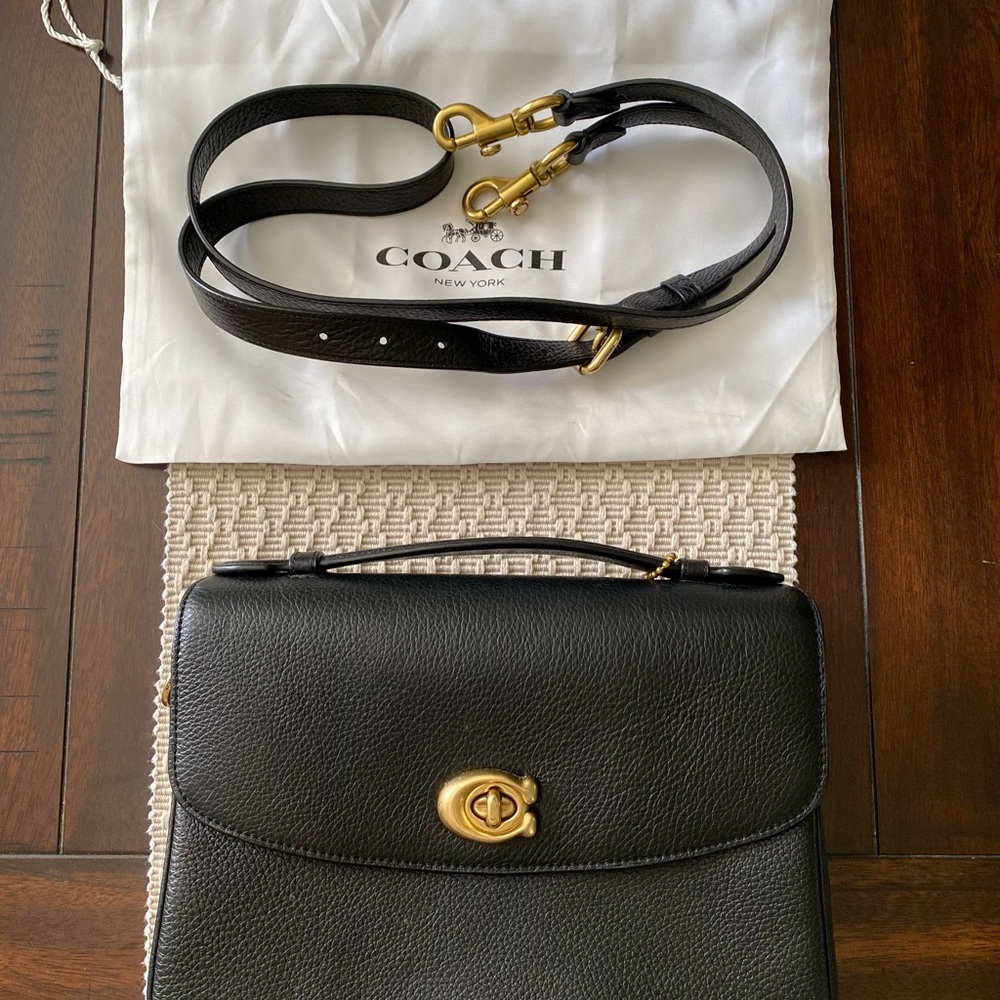 Coach Cassie   Black Leather Women's Bag